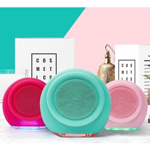 Electric Face Brush Clean Pores Wash Instrument Electric Facial Cleansing Instrument Face Skin Care Silicone Facial Brush