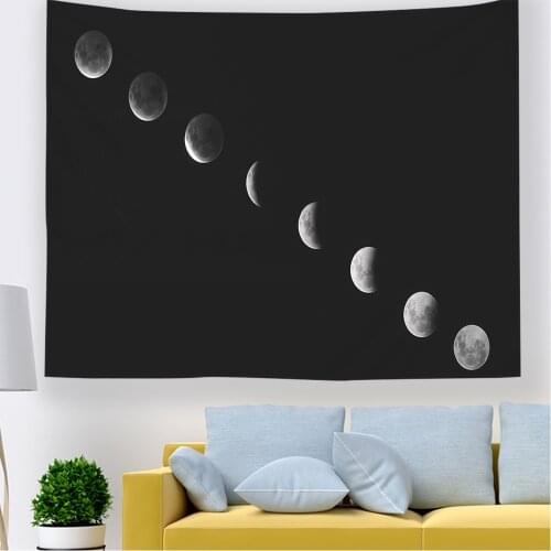 2021 Moon Tapestry Phase Change Tapestry Wall Tapestry Wall Hanging Moon Constellations Tapestry Indian Hippie For Home Decor