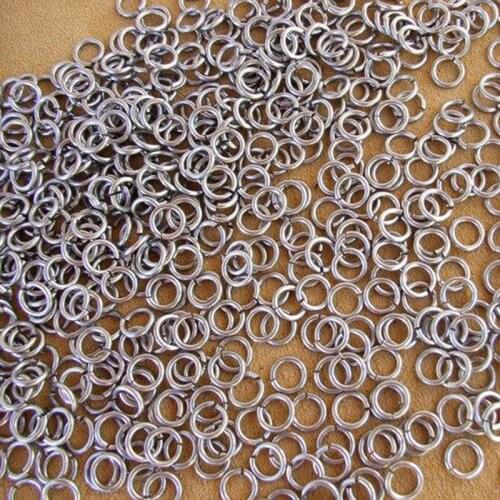 Jump Rings Jewelry Findings Rings Jewelry Connectors Earring Clasp DIY Diameter 1mm Width 7mm 2000pcs/lot