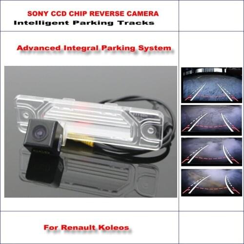 Car Rear Camera For Renault Koleos / Samsung QM5 2008-2013 Intelligent Parking Tracks Dynamic Guidance Tragectory CAM