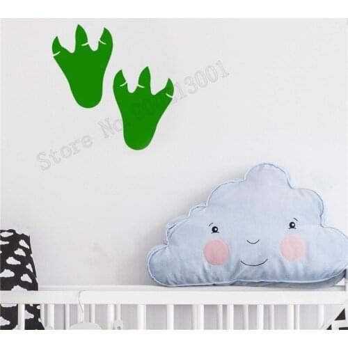 Kidsroom Wall Sticker Dinosaur footprint inspired Vinyl Design Poster Mural Beauty Ornament Decals Decor Decoration LY1126-1