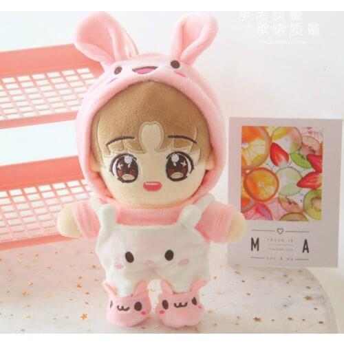 Doll Clothes Sweater shoes rompers for 20cm Idol Dolls Accessories Plush Dolls Clothing Stuffed Toys Gift Korea Kpop EXO Dolls