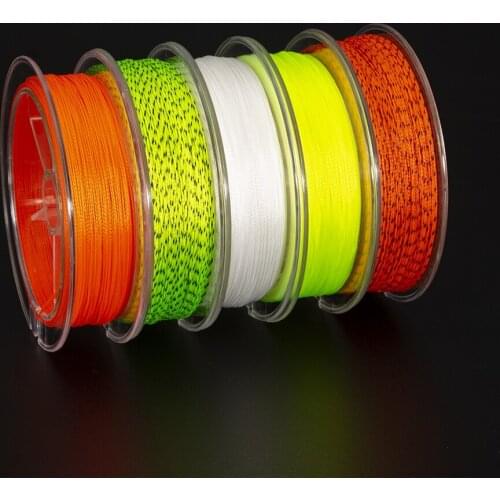 20LB 50M Fly Line Backing Line Braided Fly Fishing Line High Strength Dacron Braided Fishing Line White Orange Yellow