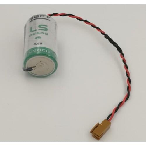 8pcs/lot SAFT LS26500 26500 C 3.6V 8000MAH Lithium Battery Non-rechargeable (LS26500) PLC Industrial Batteries Cell with plug