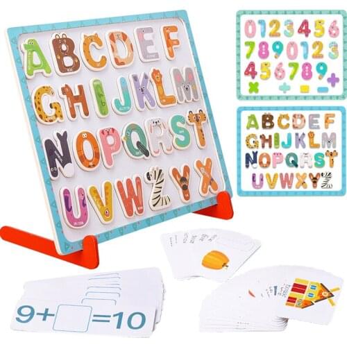 Magnetic Alphanumeric Writing Board Kit Early Education Learning Matching Puzzle Toys Writing Graffiti Blackboard For Baby Gifts