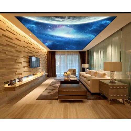 Mural 3d wallpaper Blue sky ceiling Photo wallpaper custom wallpaper TV setting wall of sitting room sofa