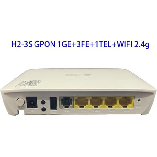 Newly released OEM ONT GPON ONU 1GE+3FE+1TEL+WIFI 2.4g inner antenna English interface, Customized for you EG8141A5