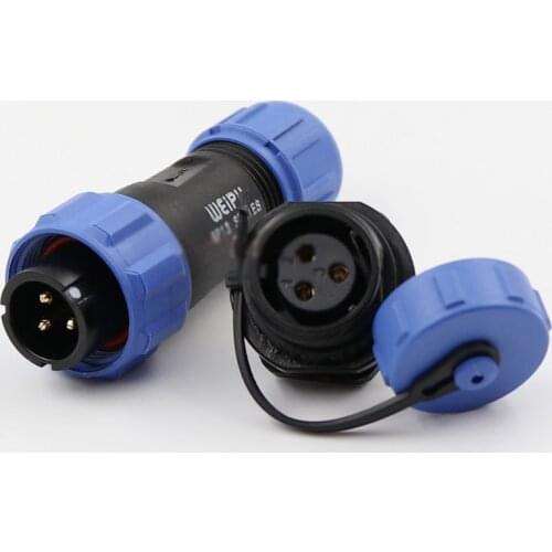 SP13 SP1310/P+SP1312/S Panel Mounts 2 3 4 5 6 7 9 Pin IP68 Plastic Solder Male Plug Female Socket Waterproof Aviation Connector