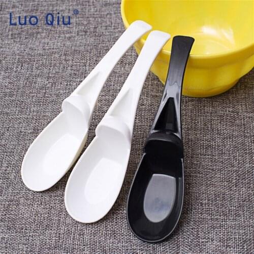Soup spoon plastic spoon creative kitchen tableware plastic anti-slip convenience tablespoons