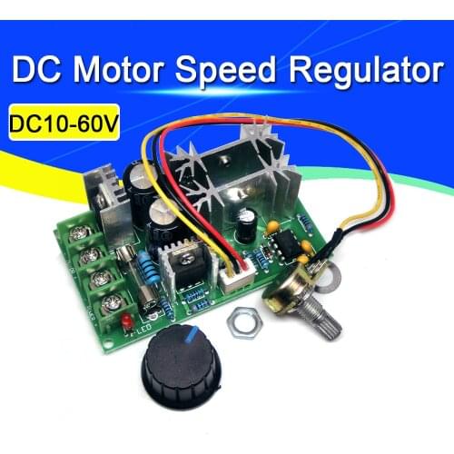 DC10-60V DC motor speed regulator 12V 24V 36V 48V High power drive module PWM Motor speed controller 20A current regulator