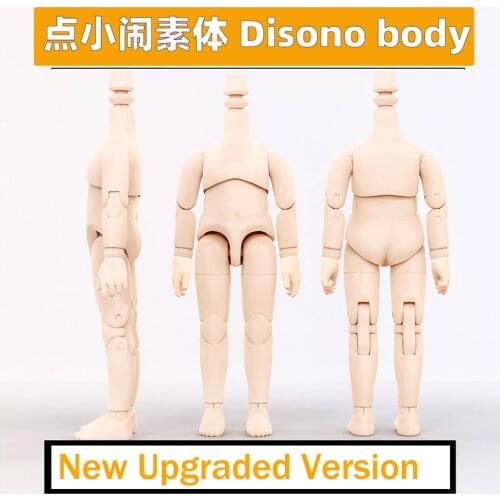 BJD Doll disono DDF body for GSC clay head,ob11 baby head, obitsu 11, 1/12bjd dolls Good shape Doll toys