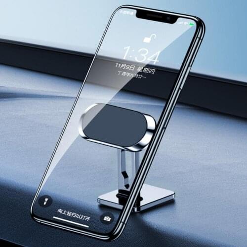 T-Shaped 360-Degree Rotation Car Magnetic Mobile Phone Holder Navigation Bracket Stand For iPhone 11 12 Pro Xiaomi Huawei Redmi