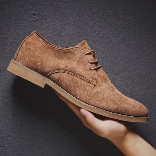 UVRCOS Men's Suede Shoes