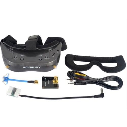In stock Aomway Commander Goggles V2 3D 5.8G 64Ch 1080P 800X600 SVGA FPV Video Headset Support HDMI DVR FOV 45 For RC Model