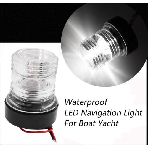 12V Waterproof Marine Boat Yacht 6300K 360 Degree All Round LED Navigation Light Anchor Lamp Boat Accessories