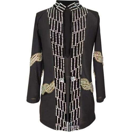 High Quality Children Boys Rhinestone Tops Ballroom Latin Dance Costume Professional Cha Cha Performance Latino Dancewear DL4048