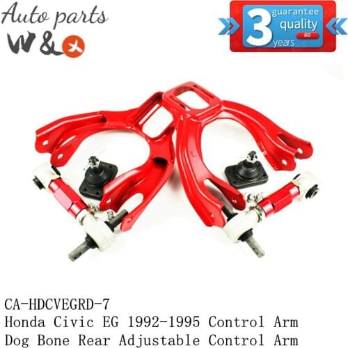 For Honda Civic EG 1992-1995 Control Arm Suspension Oscillating Arm & Dog Bone Rear Adjustable Control Arm