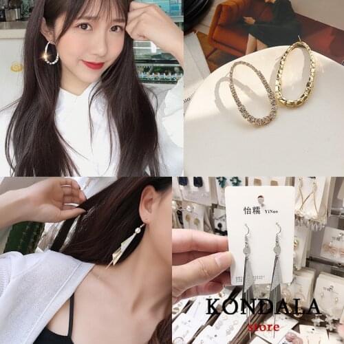 KONDALA Punk Human Face Drop Earrings For Women Trendy Elegant Hand Metal Fashion Dangle Earring Jewelry For Wedding Party Gift