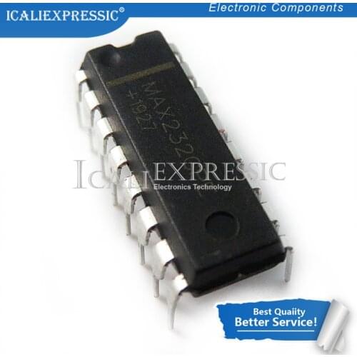 10PCS MAX232CPE MAX232 MAX202CPE MAX202 2DVR/2RCVR RS232 5V 16-DIP In Stock
