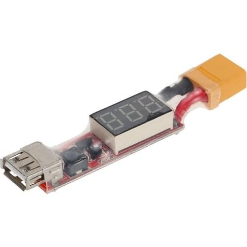 2pcs * 2-6S Lithium Battery Charger Converter XT60-Plug with Voltage Display for Mobile Phone