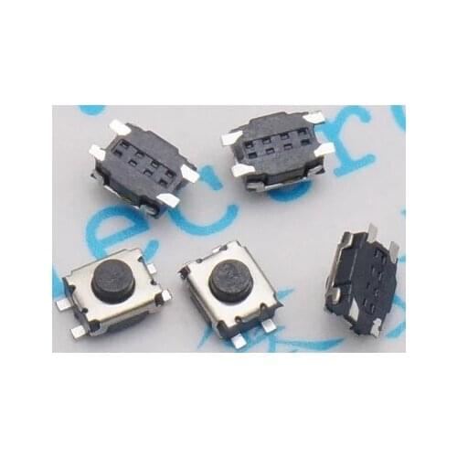 20PCS/LOT SMD 3 * 4 * 2.0MM touch switch button switch feet of copper legs 3X4X2.0MM SMD 4P 3X4X2 4Pin