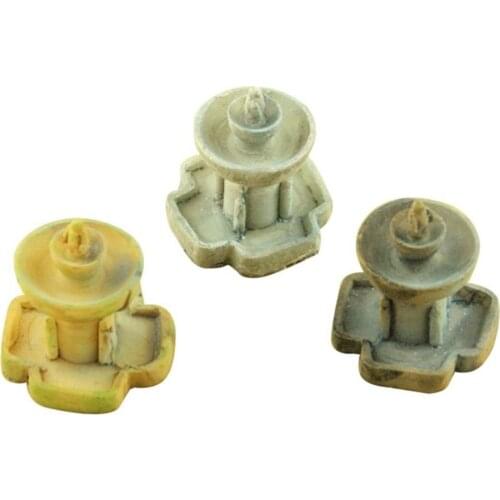 50% Hot Sale 3Pcs/Set Resin Fountain Miniature Bonsai Garden Decor Micro Landscaping Ornament Garden Supplies