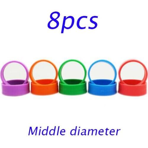 8 Pcs(For 2 Cars) Middle Diameter Thin Tires Rubber Tire for Tamiya Mini 4WD Car Model