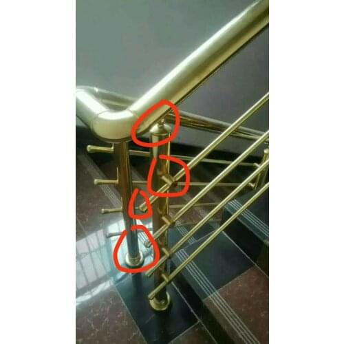 Freeshipping custom made 304# Satin finished Handrailing Armrest Cable Wire Post Pole Staircase Parts for Floor Mount