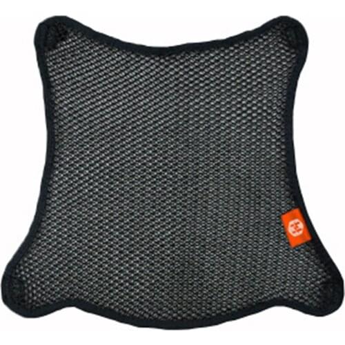 Black Motorcycle Seat Cushion Breathable 3D Mesh Net Accessries Anti-Skid