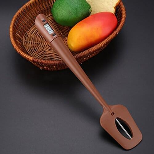 Digital Spatula Cooking Thermometer Silicone Stirrer Candy Chocolate Probe Meter Thermometer Food Kitchen Baking Tool