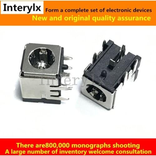 DC-007B DC007B High quality laptop power socket with Copper shell bracket 5.5x*2.1mm 5.5x*2.5mm copper core