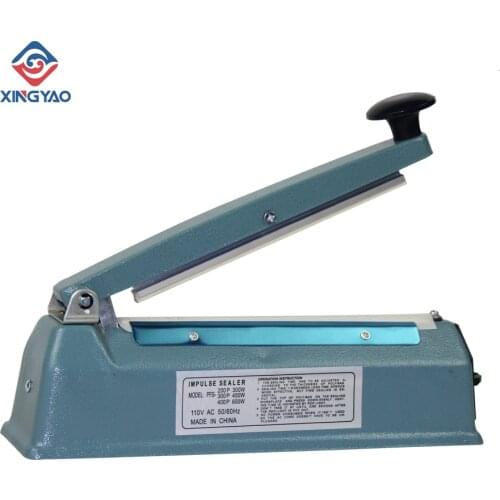 300W Hand Press Sealing Machine PFS-200T Iron Cover Impulse Hand Sealer Equipment For Household Use