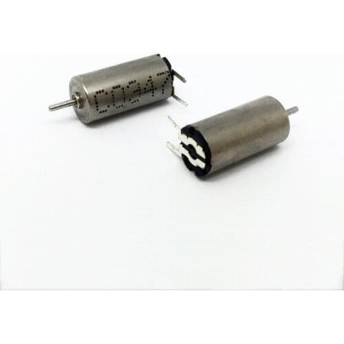 DC 1.5V-3.7V 42000RPM Mini 612 Coreless High Speed Motor Pin Type Shaft Diameter 0.8 Mm for Small Model Airplane