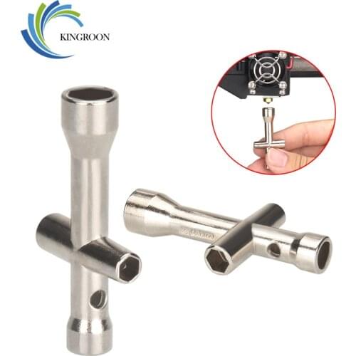 KingRoon M2 M2.5 M3 M4 3D Printing Nozzles Wrench Screw Nut Hexagonal Cross Mini Wrench Spanner Maintenance Tool 4 Size