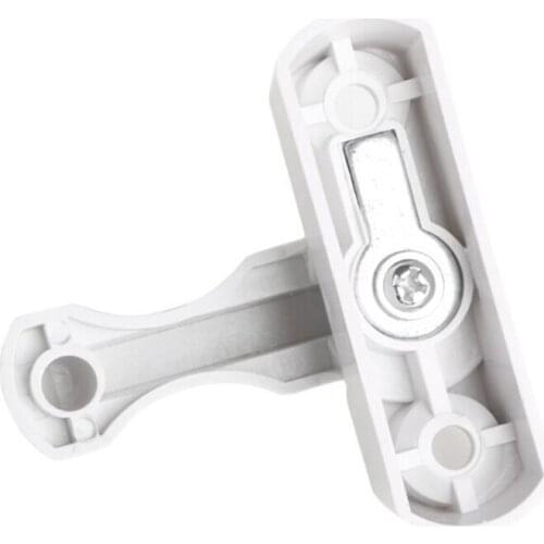 White Window Lock T-lock Sash Door Stopper Restrictor Plastic Aluminum