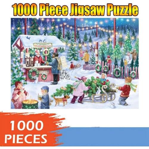 1000 adult and childrens puzzle Festival gift virtual puzzle Christmas