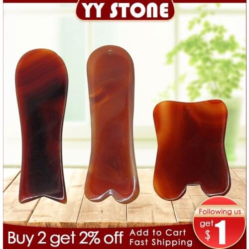 Red agate Roller Slimming Face Massager Lifting Tool Natural Jade Facial Massage Roller Stone Skin Massage Beauty Care GUASHA