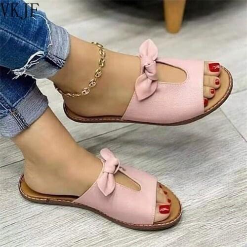 Lazy Shoes Woman Flatform Beach Women Leather Slippers Slides Sandals Summer Plus Size Sandalias Mujer Sapato Feminino