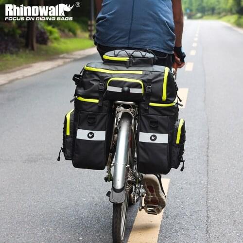 Rhinowalk Bicycle Bag Three-In-One Multi-Purpose Bike Fully Waterproof Rear Packbag Long Trip Backbasket Bike Accessories