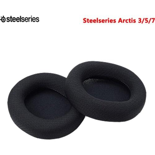 1 Pair for SteelSeries Arctis 3 5 7 Headphones Headsets Replacement Fabric Earpads Cushions Ear Pads Earmuffs