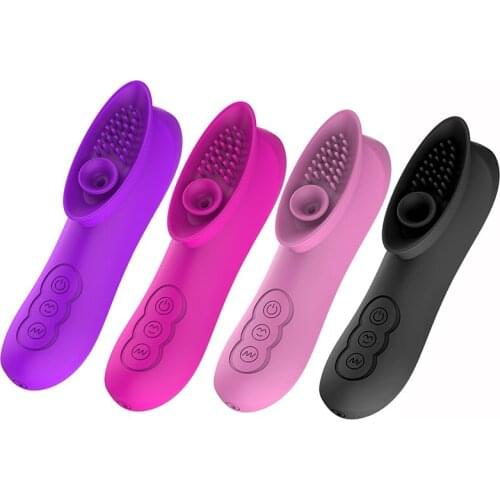 12 Speed Vibration G Spot Nipple Massager Sucker Vibrators Sex Toys For Women Clitoris Stimulator Tongue Vibrator Masturbator