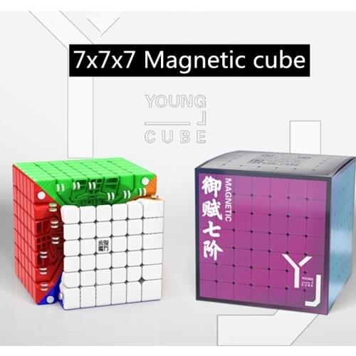 YJ YF7M V2M Magnetic cube 7x7x7 Magic Cube V2 M 3x3 Magico Cubo Professional Magnetic Cube 7*7 Speed Puzzle Toys for Children