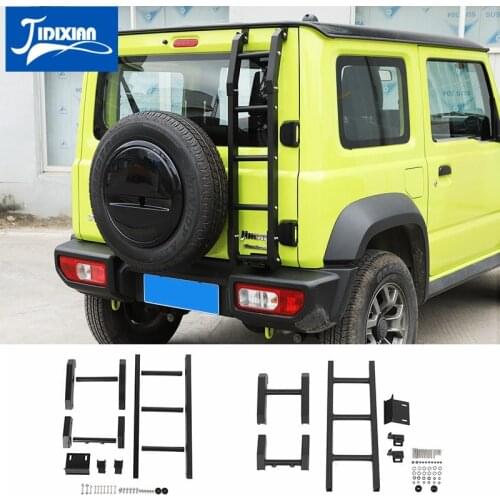 MOPAI Protective Frames for Suzuki Jimny JB74 Car Rear Door Tailgate Ladder for Suzuki Jimny 2019-2020 Exterior Accessories