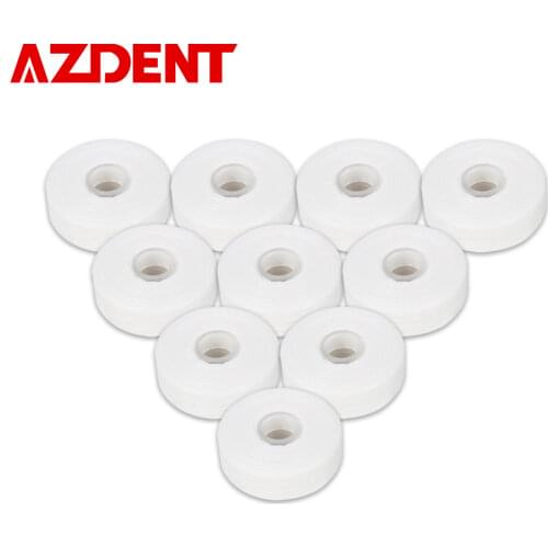 10 Rolls/Pack Dental Floss Pick Built-In Spool Flat Wire Dental Flosser Teeth Cleaning Wax Mint Flavored Toothpick Teeth Flosser