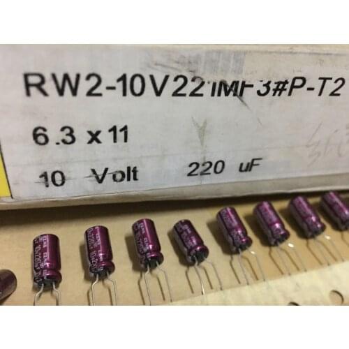 10PCS/30PCS ELNA 10V220UF/10V RW2 Electrolytic Capacitor 6*11 free shipping