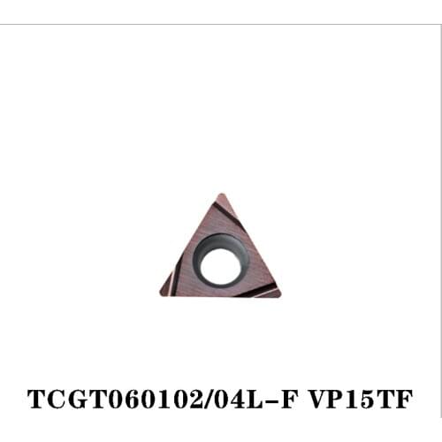 100% Original TCGT TCGT060102L F VP15TF TCGT060104L F 10pcs CNC lathe Insertion Carbide Insert Imported From Japan High Quality