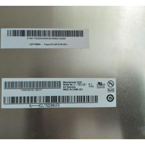 100% original New AUO G170EG01 V1 V.1 17-inch industrial display led backlight LVDS interface