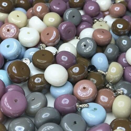 New 30PCS 12MM Round Acrylic Rivets Studs Colorful Acrylic Leather Craft Punk Studs Fit for Belts Bags Shoes Garment DIY Making