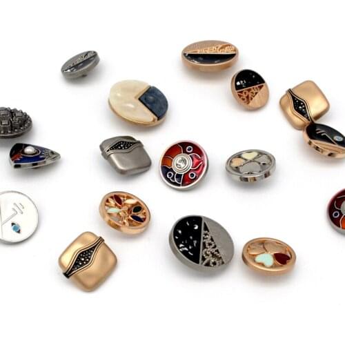5pcs Clothing Coat Buttons Decorative Buttons Metal Gold Vintage Button for Clothing Suit Coat Design Sew Accessories Clothes