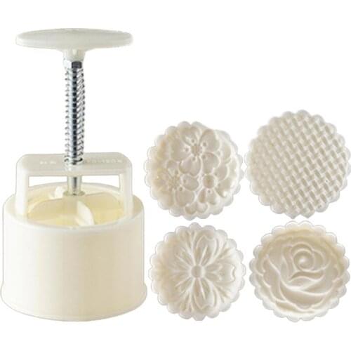 896A Hand-Pressure Moon Cake Mould Mid Autumn Festival Bath Bombs Food-Grade Plastic